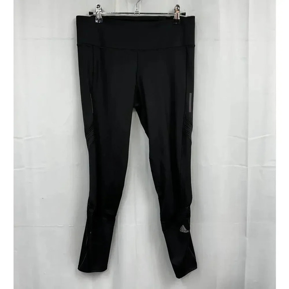 NWT Adidas Women's Small How We Do Black High Rise Long Tights Leggings - Picture 3 of 11